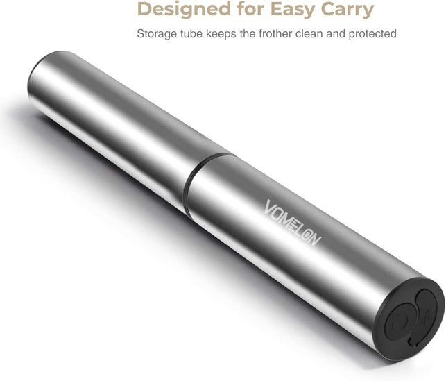 Rechargeable Milk Frother Battery Operated,2-Speed Portable Travel Frother,Electric Milk Foamer Coffee Frother for Latte, Cappuccino, Hot Chocolate Drink Mixer with Double Mini Whisks and USB Cable