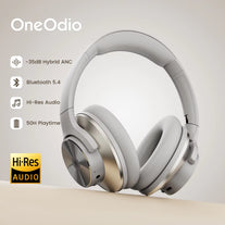 Oneodio A10 Bluetooth 5.4 Wireless Headphones ANC Hybrid Active Noise Cancelling Headset with Microphone over Ear Hi-Res Audio