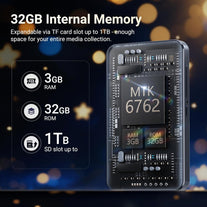 MECHEN Android 13 Bluetooth Wifi MP3 MP4 Player 4" Touch Screen Speaker