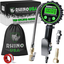 Rhino USA Digital Tire Inflator with Pressure Gauge (0-200 PSI) - ANSI B40.7 Accurate, Large 2