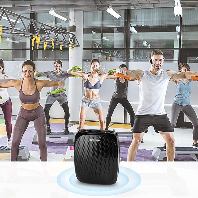 ZOWEETEK Original Voice Amplifier for Teachers with 2 Microphones, Wireless Voice Amplifier Microphone Headset, Portable Speaker Megaphone for Classroom, Training, Teaching, Yoga, Meeting, Speech