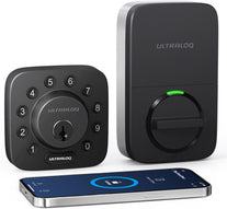 ULTRALOQ U-Bolt Smart Lock, 5-In-1 Keyless Entry Door Lock with App Control, Keypad Deadbolt, Auto Unlock, Auto Lock, Smart Door Lock, Smart Locks for Front Door, Smart Deadbolt, Black