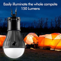 FLY2SKY Tent Lamp Portable LED Tent Lights 4 Packs Hook Hurricane Emergency Lights LED Camping Light Bulb Camping Tent Lantern Bulb Camping Equipment for Camping Hiking Backpacking Fishing Outage