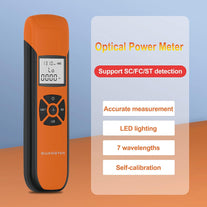 Optic Power Meter -70~+10 Dbm Fiber Light Meter for Testing 7 Calibrated Wavelengths Rechargeable