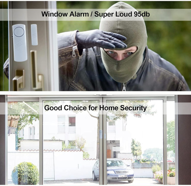 Door Window Alarm, 90DB Door Alarms for Kids Safety, Door Window Burglar Alarm-Window Pool Alarms for Home (15 Pack)