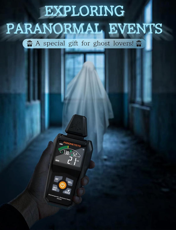 EMF Meter Radiation Detector, Et01Pro EMF Detector, 5-In-1 Electromagnetic Field & Radio Frequency Detector for Home & Office EMF Inspections,Ghost Hunting Equipment