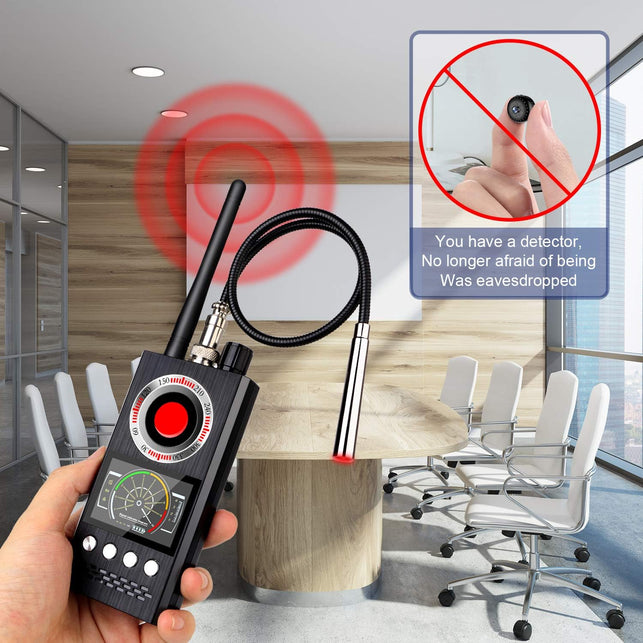 Anti-Spy Wireless RF Signal Detector [Latest Professional Version] Bug GPS Camera Signal Detector，Detection GPS Tracker Hidden Camera Eavesdropping Device Signal Detector