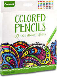 Crayola Colored Pencils for Adults (50 Count), Deluxe Art Pencil Set, Adult Coloring Supplies, Gifts [Amazon Exclusive]