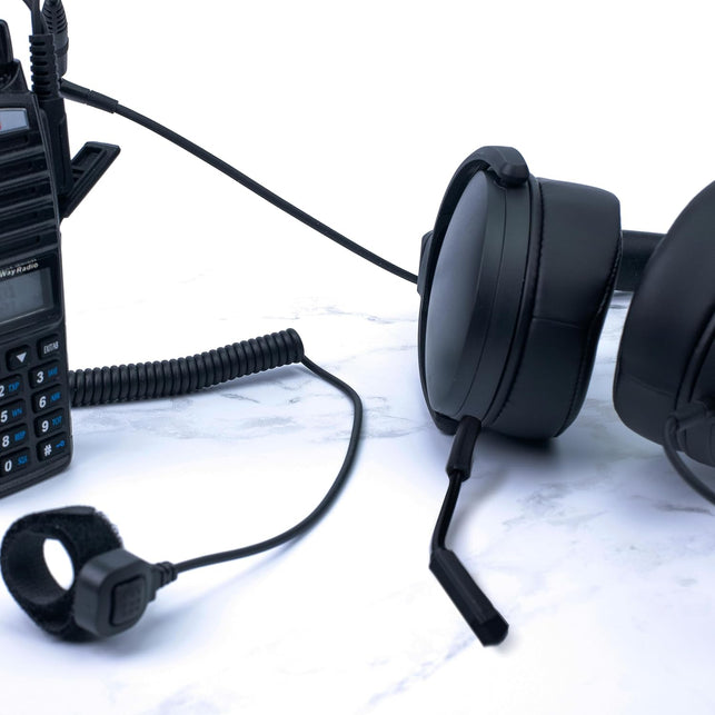 BTECH 2 Pin (K1 Connector) to 3.5MM Adapter with Push-to-Talk Button (Compatible with 2 Pin BaoFeng, Kenwood, BTECH Radios to 3.5mm Headsets with in-l