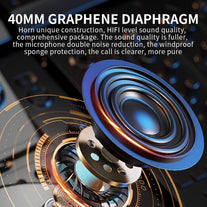 Motorcycle Helmet Speakers High Battery Life Helmet Headphone IPX6 Automatic Answer/Call Music Control/Intelligent Noise/Wake up Siri, 2 Different Types of Mic【Compatible with All Helmets】
