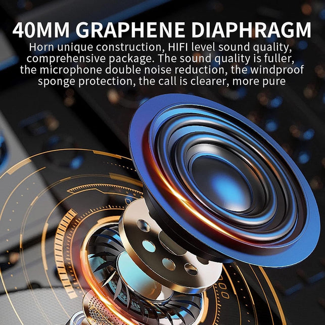 Motorcycle Helmet Speakers High Battery Life Helmet Headphone IPX6 Automatic Answer/Call Music Control/Intelligent Noise/Wake up Siri, 2 Different Types of Mic【Compatible with All Helmets】