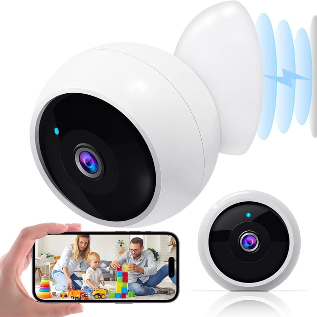 Security Camera Outdoor Wireless Indoor 2K Magnetic, Wifi Battery Powered, Motion Detection, 2-Way Talk, Color Night Vision, Waterproof