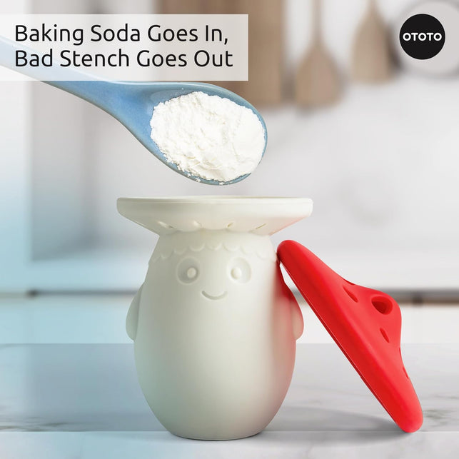 Fridge Deodorizer by OTOTO - Baking Soda Fridge, Refrigerator Deodorizer, Baking Soda Odor Absorber, Cute Gifts, Cute Kitchen (Mushroom)