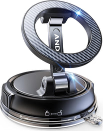 ANDERY Car Phone Holder for Magsafe [78+LBS Strongest Suction & 2400Gf Strongest Magnetic] 360° Adjustable Car Phone Mount, Phone Holders for Your Car for Iphone 17-12 Pro Max Air plus (Carbon Fiber)