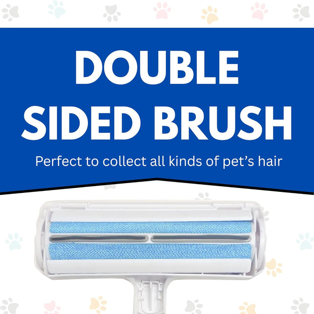 Reusable Pet Hair Remover Roller – Dog & Cat Hair Remover for Furniture, Couch, Carpet, Clothing – Pet Hair Removal Tool for Couch – Lint Roller for Furniture, Car & Bedding