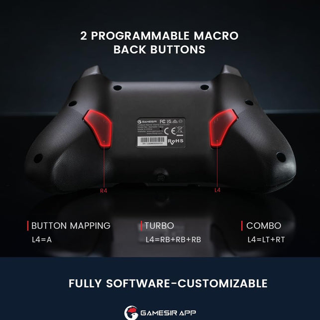 Gamesir T4 Cyclone Pro Wireless Pro Controller for Switch/Lite/Oled, Hall Effect Controller (No Drifting) for Windows PC, Macos, Steam Deck, Android & Ios
