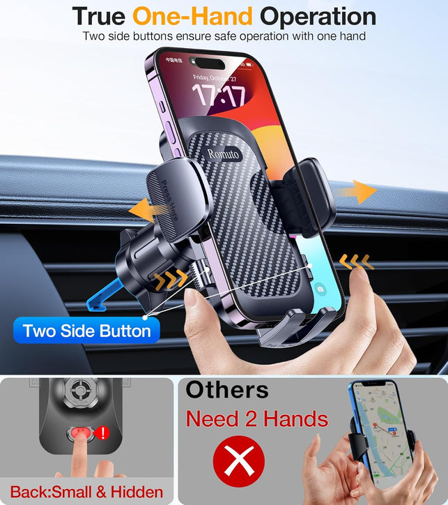 Car Phone Holder,Mobile Phone Holder for Car Phone Mount Air Vent Dashboard