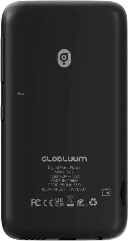 96GB MP3 Player with Bluetooth 5.0 and Wifi, Music Player with Spotify, Audible, Pandora, Libby, Spotify Kids, 4" Touchscreen Android MP4 Player with Hifi Sound, FM Radio (Glossy Black)