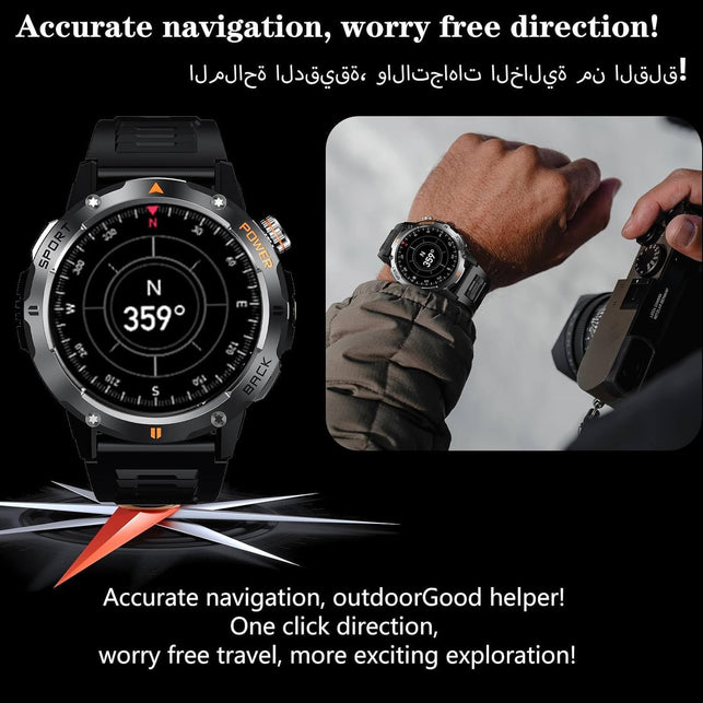 Bostbo Smart Watch for Men [Answer/Make Calls] 1.53" IPS Full Touch Screen, Tracker with Heart Rate Blood Oxygen Sleep Monitor, IP68 Waterproof, Compatible with Android and Ios Phones