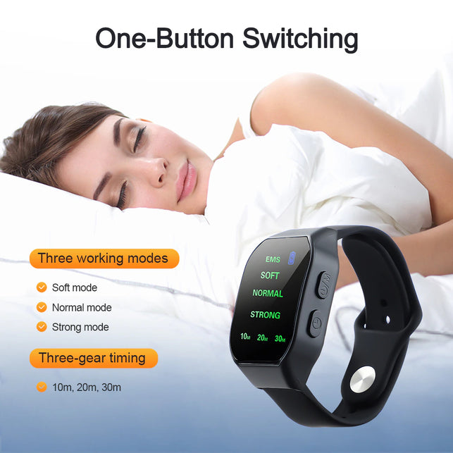 EMS Sleep Aid Watch Microcurrent Pulse Sleeping Anti-Anxiety Insomnia Hypnosis Device Fast Sleep Rest Wristband Watch Relief