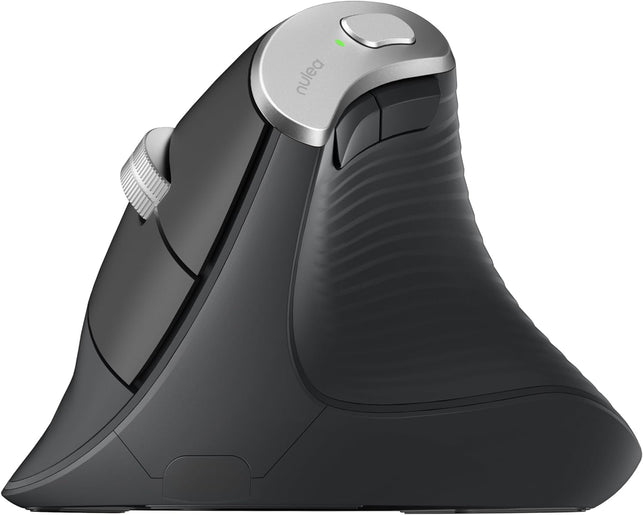 Nulea M510 Vertical Mouse Wireless, Ergonomic Mouse for Comfy Tracking, 3 Adjustable DPI (800-1200-1600), 2.4G Wireless Vertical Mouse with 6 Buttons, Compatible with Windows, Mac OS, Laptop, PC, Grey