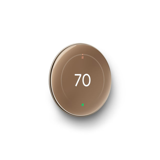 Google Nest Learning Thermostat (4Th Gen) with Nest Temperature Sensor (2Nd Gen) Polished Gold - Energy Saving Smart Thermostat with Adaptive Eco - Works with Alexa and Google Home App - Polished Gold