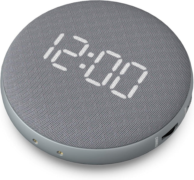 REACHER Super Loud Alarm Clock for Heavy Sleepers Adults Teens, Vibrating Alarm Clock Bed Shaker under Pillow, Rechargeable Battery Powered for Travel, Auto-Dim, Portable