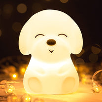 Mubarek Night Light for Kids Lamp,16 Colors & Soft Silicone Kids Night Light Lamp,Dimmable+Rechargeable Toddler Night Light for Baby Nursery,Baby Night Light Nightlight for Kids Room, Dog Themed Gifts