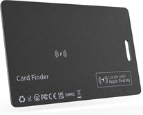 Wallet Tracker Card, Wireless Rechargeable and Reusable Wallet Finder Works with Apple Find My(Ios Only), Item Locator for Wallet, Luggage Tags and More