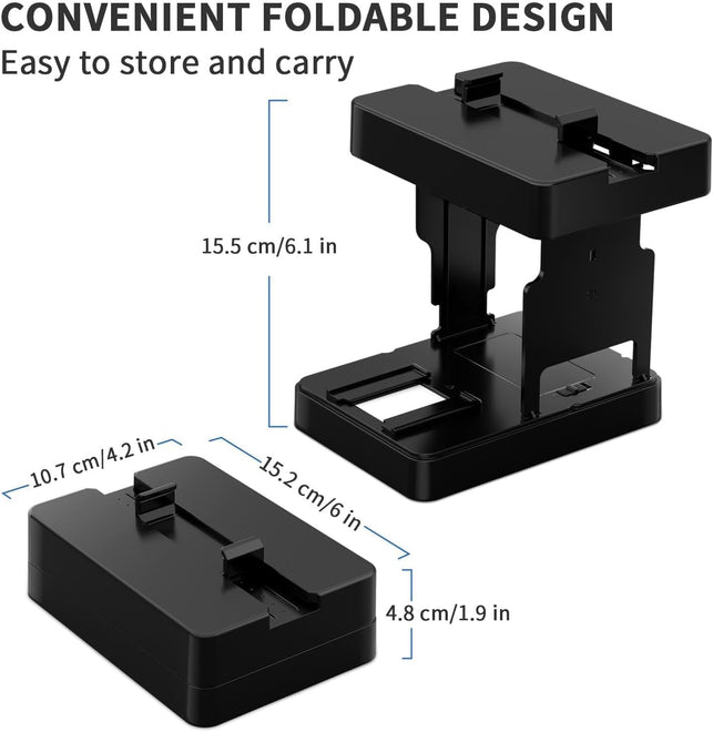 Mobile Film Scanner 35Mm, Slide & Negative Scanner Slide Viewer Converts 35Mm Slides & Negatives to Digital Photos (2AA Batteries Included) Black