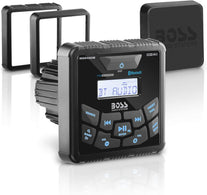 BOSS Audio MGR450B In-Dash, Marine Gauge, Bluetooth, Digital Media MP3 / WMA/USB/AM/FM Weather-Proof Marine Stereo, (No CD Player), Wired Remote Control Ready (MGR420R Not Included)