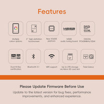 Hiby R1 Hifi MP3 Player with Bluetooth 5.1 Tidal Qobuz DSD PCM Lossless Music Player with Touchscreen/Hi Res Audio Certified/Mseb Tuning/2Tb Expanded Memory