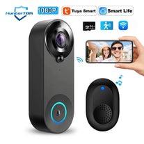 HunterTBK 1080P Wireless Video Doorbell Camera Wifi Smart Door Bell Tuya Smart Home Security Motion Detect Night Vision Intercom Doorbell