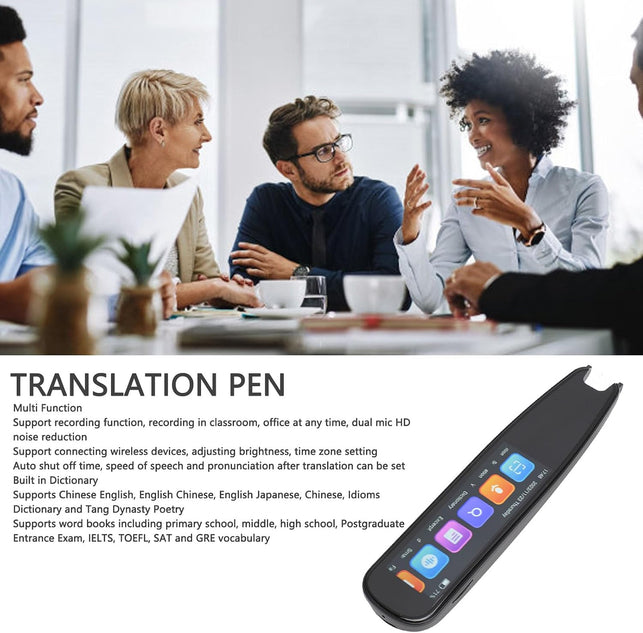 Translation Scanning Pen, Reading Pen Dictionary Pen Scanning Smart Scanner Translator Device for Learners Read Business Travel, 131 Online Languages