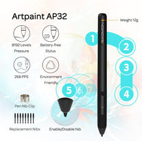 GAOMON S620 Drawing Tablet 6.5 X 4 Inch Graphics Tablet with 8192 Passive Pen 4 Customizable Expresskeys for Digital Drawing & OSU & Online Teaching-For Mac Windows Android OS