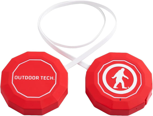 Outdoor Tech - Chips 3.0 - True Wireless Bluetooth Helmet Speakers for Skiing, Snowboarding Mountain Biking, and Climbing, Red