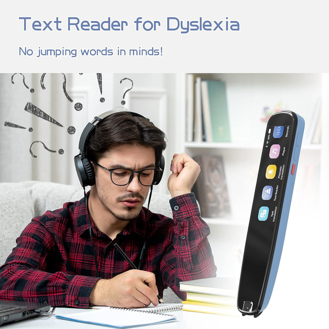NEWYES Scan Reader Pen Dyslexia Tool Reading Pen for Students Adults, Translator Scanner Pen