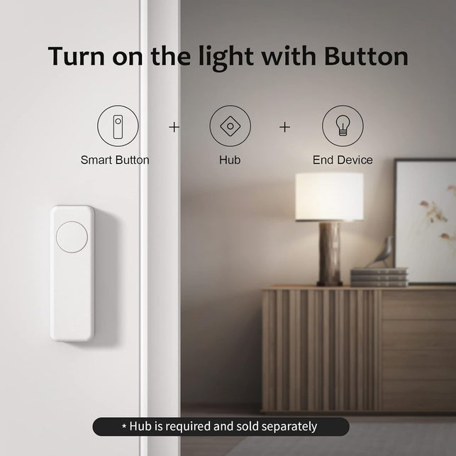 THIRDREALITY Zigbee Smart Button 4 Pack, 3-Way Remote Control, Require Zigbee Hub, Work with Smartthings, Aeotec, Hubitat, Home Assistant, Third Reality Hub, Battery Included.