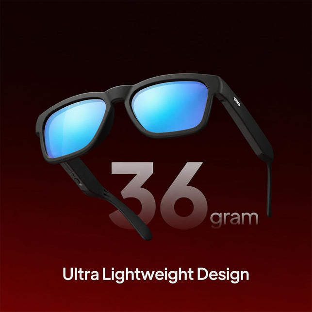 Oho Sunshine Bluetooth Audio Sunglasses, Lightweight Open Ear Sport Glasses, 10H Playtime,Water Resistant with Voice Control