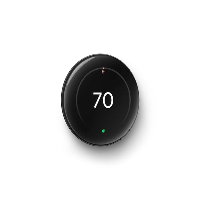 Google Nest Learning Thermostat (4Th Gen) with Nest Temperature Sensor (2Nd Gen) Polished Obsidian - Energy Saving Smart Thermostat with Adaptive Eco - Works with Alexa and Google Home App - Polished Obsidian