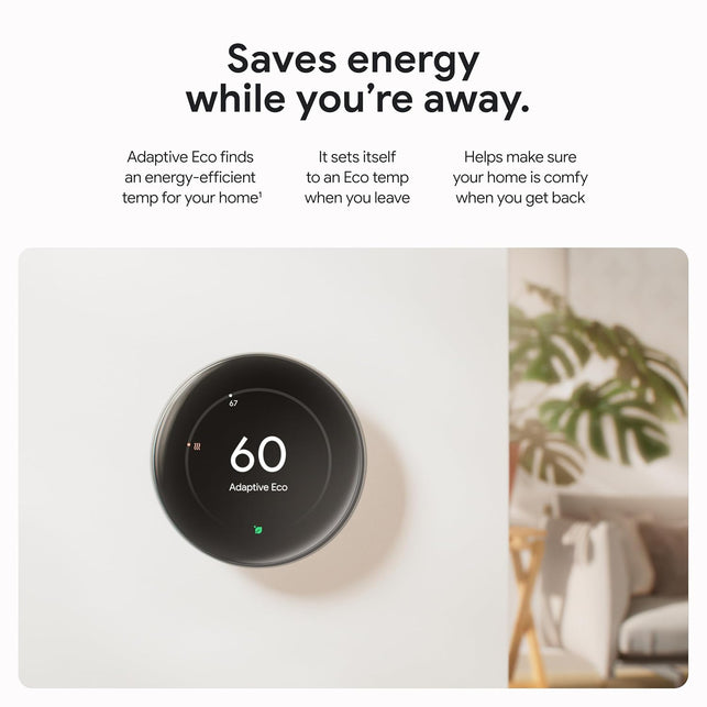 Google Nest Learning Thermostat (4Th Gen) with Nest Temperature Sensor (2Nd Gen) Polished Silver - Energy Saving Smart Thermostat with Adaptive Eco - Works with Alexa and Google Home App - Polished Silver