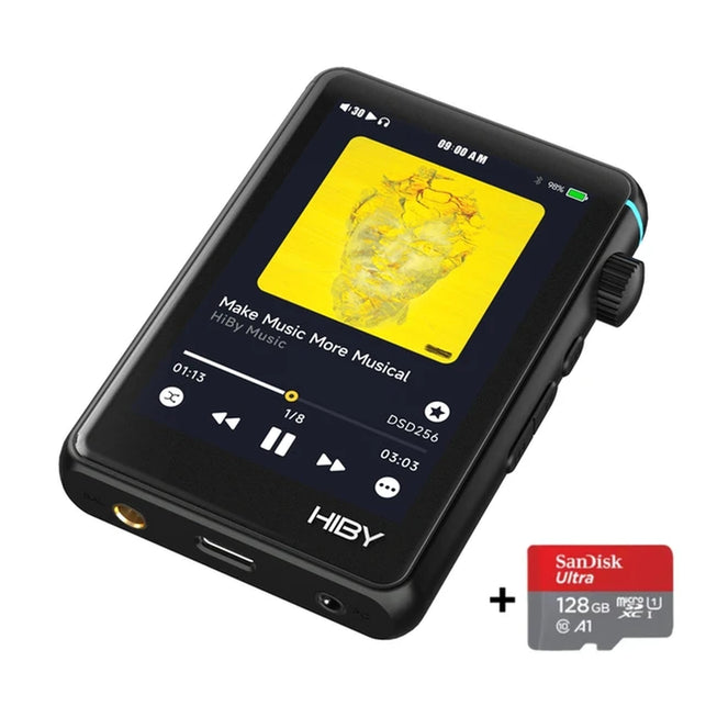 Hiby R3 II / R3 Gen 2 Bluetooth Wifi Music Player MP3 Hifi Audio Player MSEB MQA16X DSD 256 Web Radio USB Type C DAC Walkman