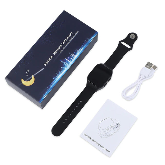 EMS Sleep Aid Watch Microcurrent Pulse Sleeping Anti-Anxiety Insomnia Hypnosis Device Fast Sleep Rest Wristband Watch Relief