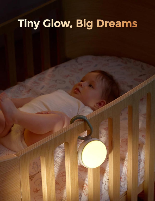 Momcozy Portable Sound Machine with Night Light, White Noise Machine Baby