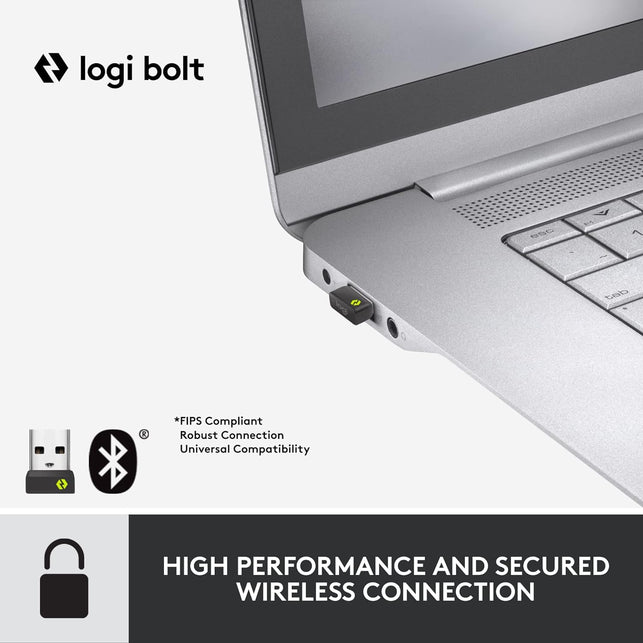 Logitech Signature MK650 Combo for Business, Wireless Mouse and Keyboard, Logi Bolt, Bluetooth, Smartwheel, Globally Certified, Windows/Mac/Chrome/Linux - Graphite