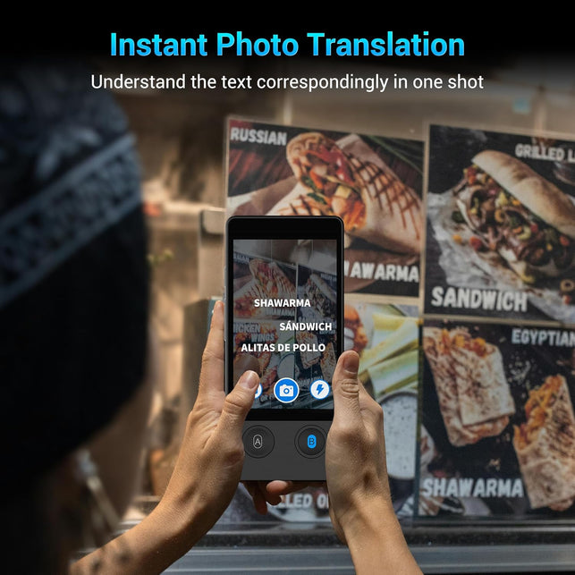 Wooask Offline Language Translator W12 Upgraded Version No Wifi Needed, Supports 144 Languages Translation Photo Translation High Accraucy Fast Translator