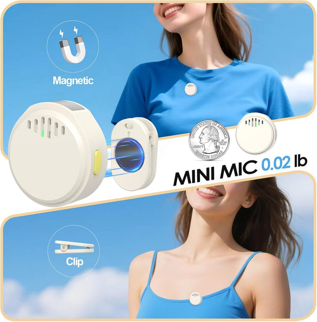 Voice Amplifier for Teacher with Wireless Magnetic Lapel Microphone, Portable Integrated Storage and Charge Design, 20W Powerful Personal Megaphone Speaker for Classroom, Tour Guide, Elderly