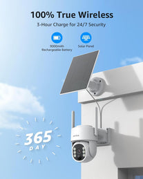 ANNKE 2.5K/4MP Solar Camera Surveillance Exterieur Wireless Outdoor