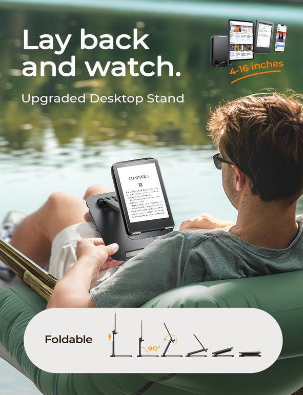 LISEN for Ipad Stand Tablet Holder for Desk, Cool Home Office Desk Accessories for Men Women Kids Tablet Gifts, Office Home Essentials Gadgets Portable Monitor Stand for Ipad A16 Accessories Switch