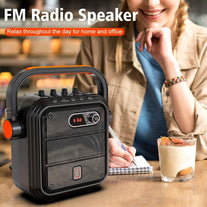 JYX 66BT Karaoke Machine with 2 UHF Wireless Microphones, Portable Bluetooth PA System with Shoulder Strap, Subwoofer Support TWS, Radio, AUX In, REC, Bass&Treble for Party/Meeting/Adults/Kids